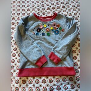 EUC Hanna Andersson 3D Flower Embroidered Sweater Size 8 / 130